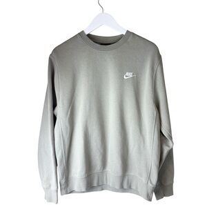Nike Green Gray Crewneck Sweater Essential‎ Comfort Sz M